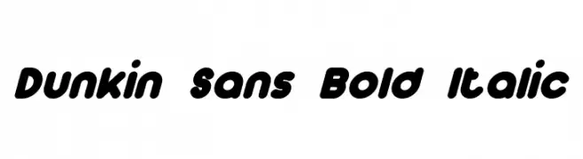 Dunkin Sans Bold Italic  Fuentes Gratis Descargar