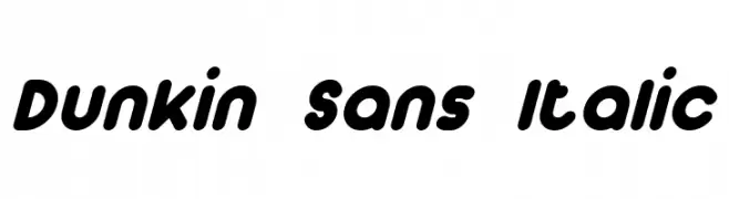 Dunkin Sans Italic  Fuentes Gratis Descargar