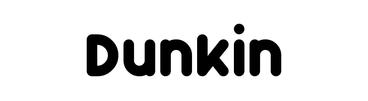 Dunkin Font