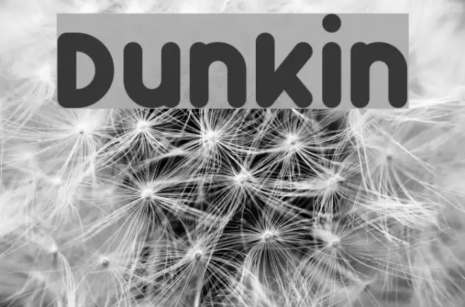 Dunkin Font examples