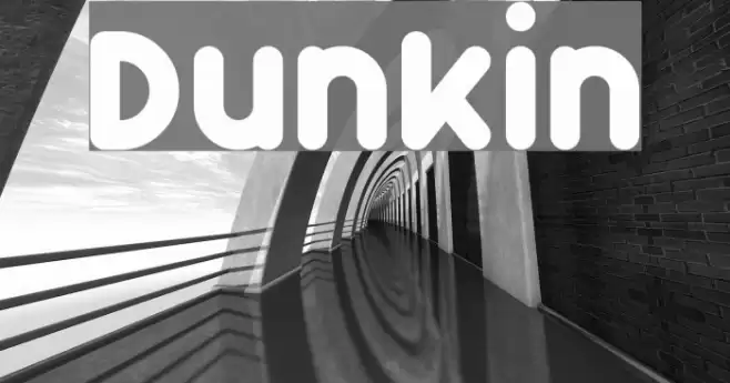 Dunkin Font examples
