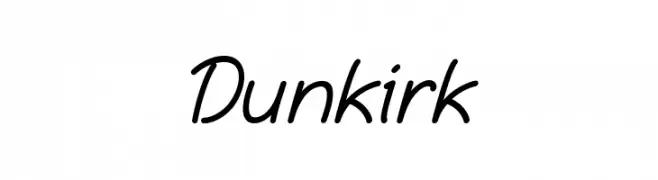 Dunkirk  Frei Schriftart Herunterladen