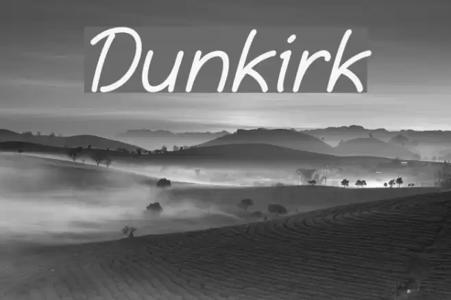 Dunkirk Font examples