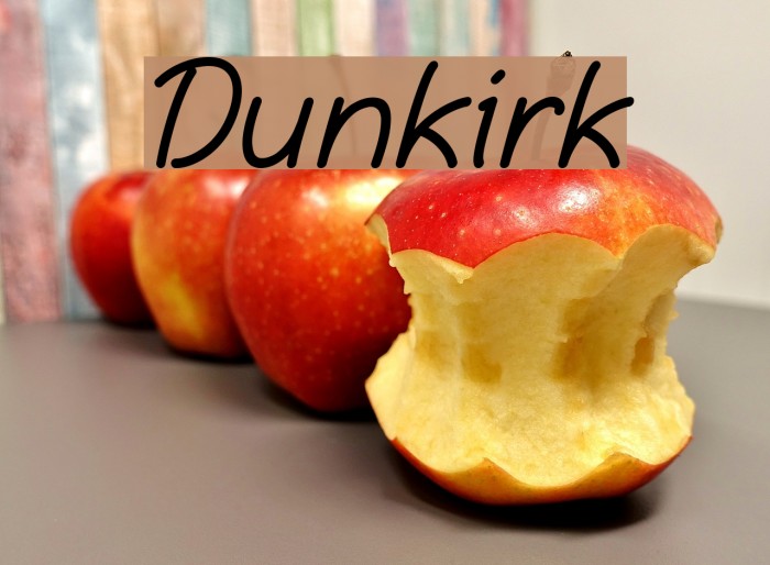 Dunkirk Font examples