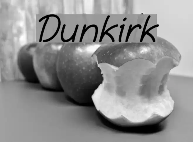 Dunkirk Font examples