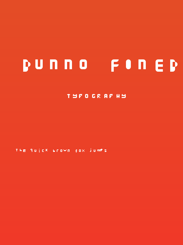 Dunno Fined Regular Poster