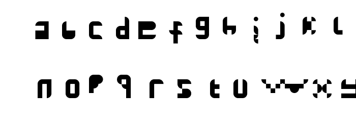 Dunno Fined Regular Font LOWERCASE