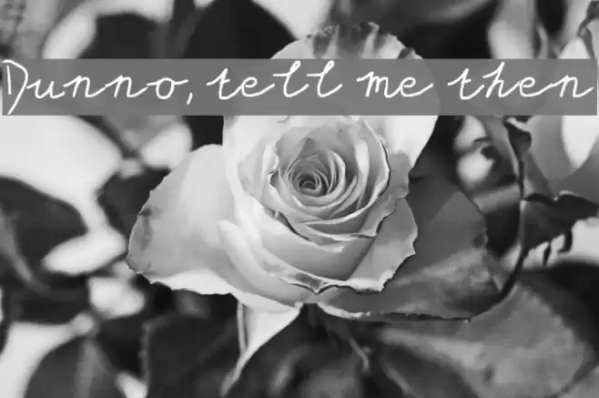 Dunno, tell me then Fonte examples