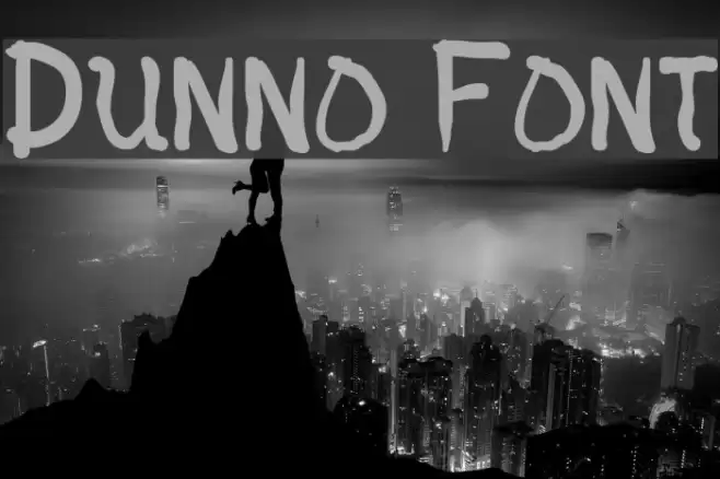Dunno Font examples