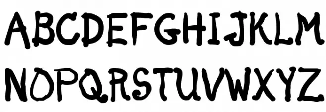 Dunno خط أحرف صغيرة