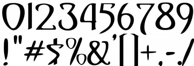 Dunstall Font OTHER CHARS