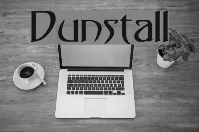Dunstall Font examples
