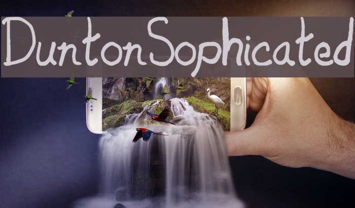 DuntonSophicated Font examples