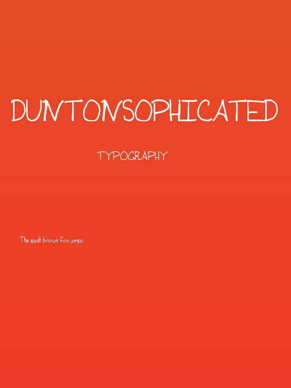 DuntonSophicated Poster
