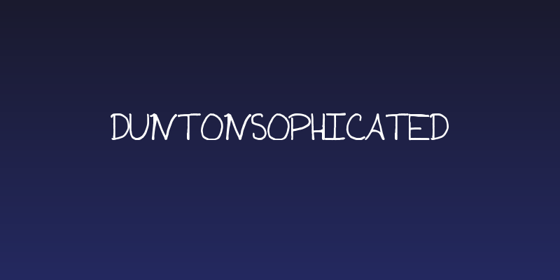 DuntonSophicated Social Header