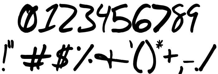 DuntonWriting Font OTHER CHARS