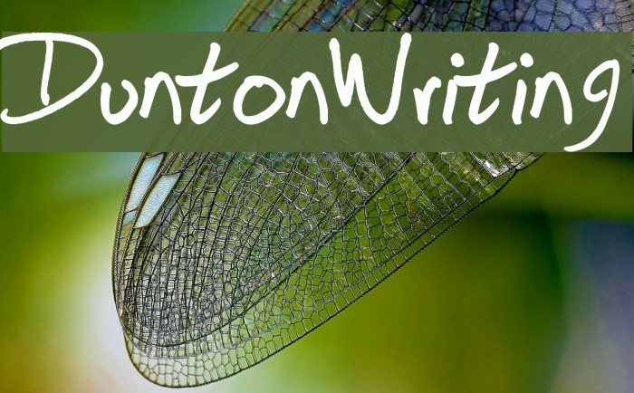 DuntonWriting Font examples