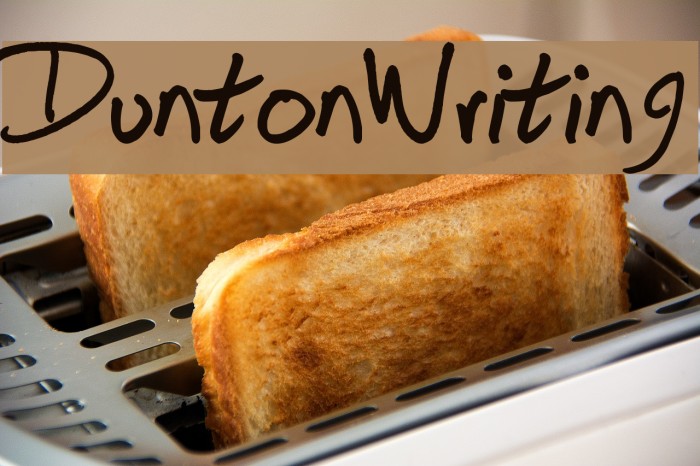 DuntonWriting Font examples