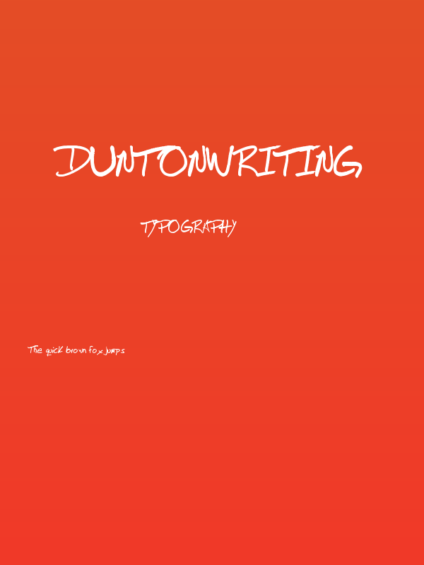 DuntonWriting Poster