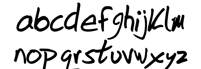 DuntonWriting Font LOWERCASE