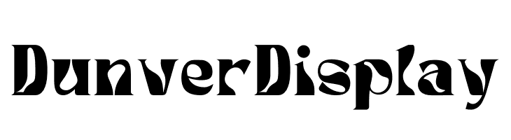 Dunver Display  font caratteri gratis