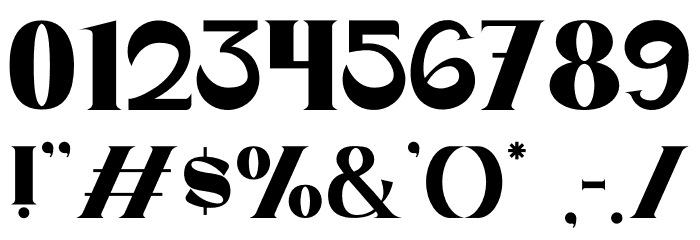 Dunver Display Font OTHER CHARS