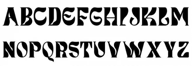 Dunver Display Font UPPERCASE