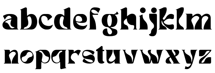 Dunver Display Font LOWERCASE
