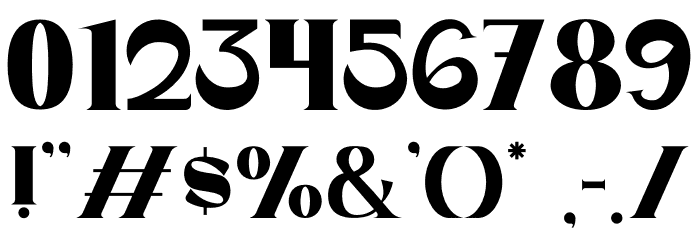 Dunver Font OTHER CHARS