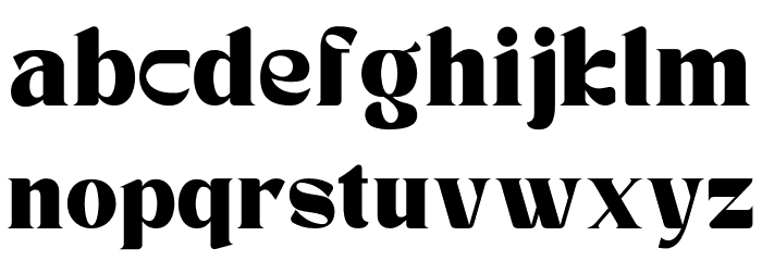 Dunver Font LOWERCASE