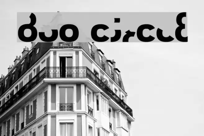 Duo Circle Font examples