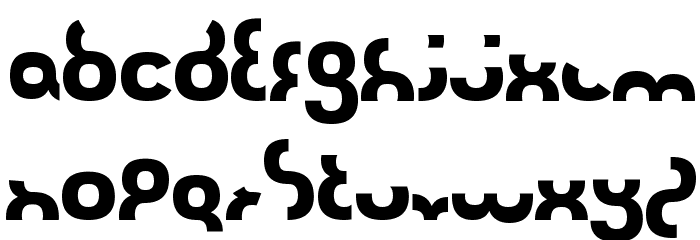 Duo Circle Font LOWERCASE