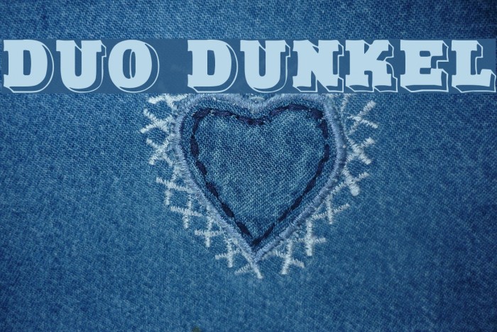 Duo Dunkel Font examples