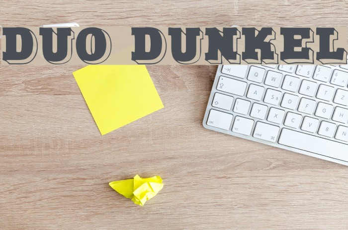 Duo Dunkel Font examples
