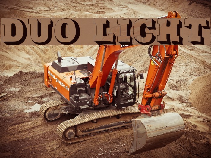 Duo Licht Font examples