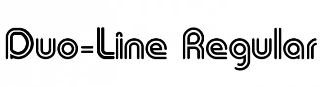 Duo-Line Regular  नि: शुल्क फ़ॉन्ट्स डाउनलोड