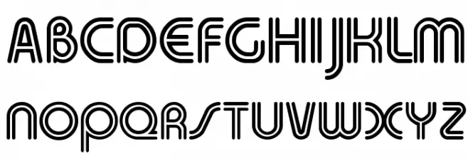 Duo-Line Regular Шрифта ВЕРХНИЙ
