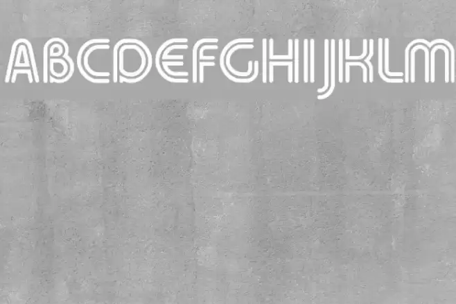 Duo-Line Regular Font examples