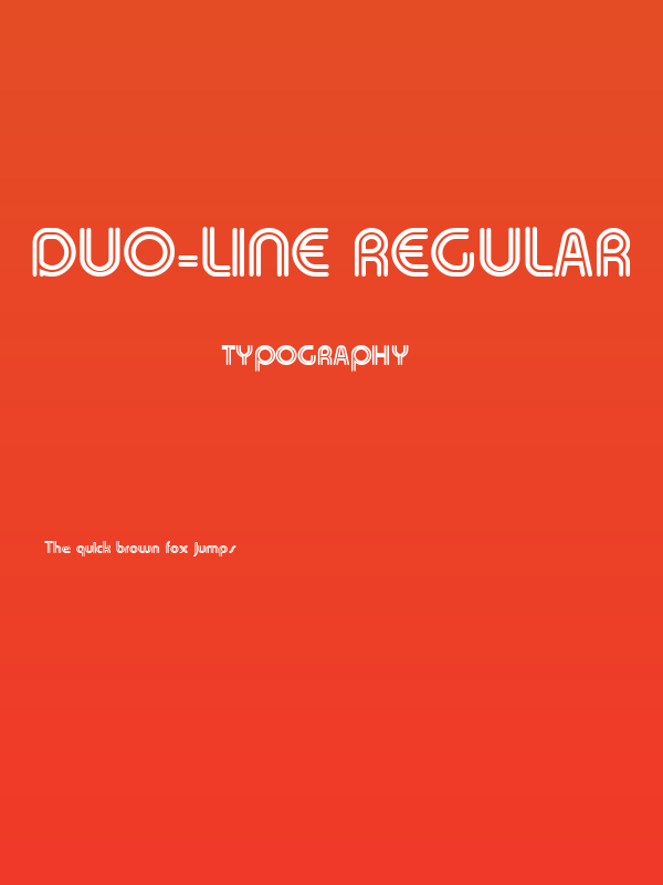 Duo-Line Regular Poster