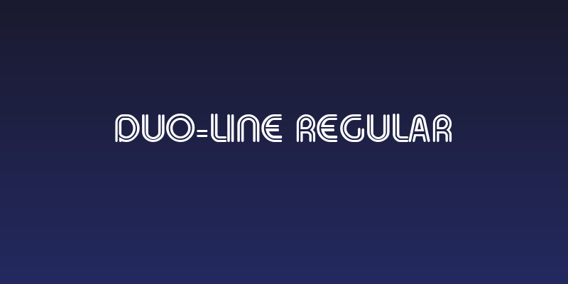 Duo-Line Regular Social Header