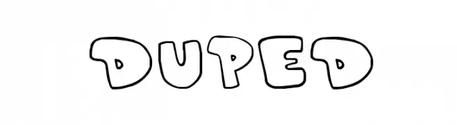 Duped  フリーフォントのダウンロード