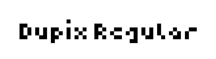 Dupix Regular  font caratteri gratis