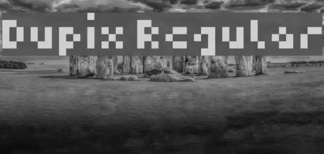 Dupix Regular Font examples