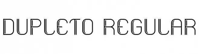 Dupleto Regular  Fuentes Gratis Descargar