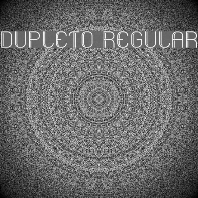 Dupleto Regular Example 2