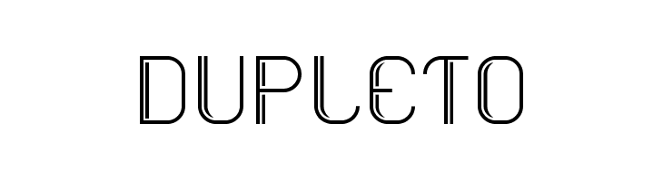 Dupleto  font caratteri gratis
