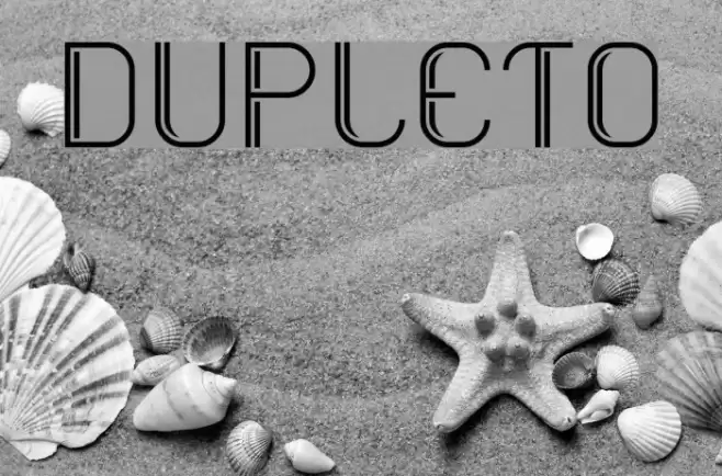 Dupleto Font examples