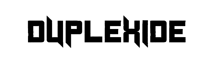 Duplexide  フリーフォントのダウンロード