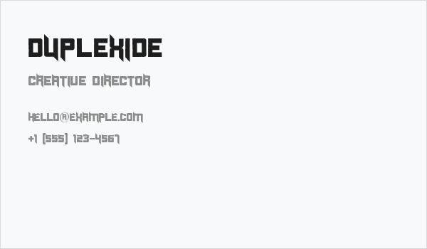 Duplexide Business Card