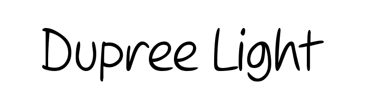 Dupree Light Font
